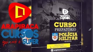 Curso preparatório para Policial Militar AL  Arapiraca Cursos [upl. by Harimas]