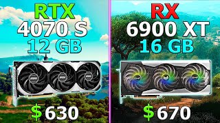 Stop overpaying  Nvidia RTX 4070 Super vs AMD RX 6900 XT  Big Test [upl. by Ecirtram337]