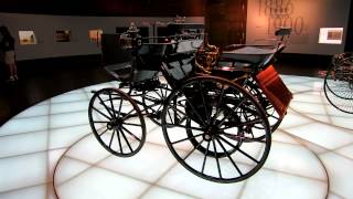 1886 Daimler Motorized Carriage at MercedesBenz Museum Stuttgart Germany 20120331 [upl. by Suzzy]