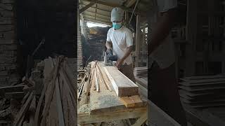 Proses pembuatan kusen woodworking carpenter machine wood tools forniture machine woodwork [upl. by Meade]