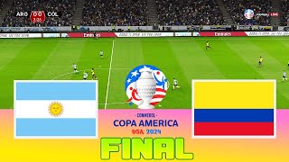 ARGENTINA vs COLOMBIA  Final Copa America 2024  Full Match All Goals  Football Match [upl. by Anibas]