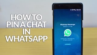 How to Pin a Chat Conversation in WhatsApp for Android [upl. by Whitney]