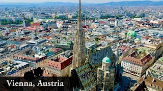 Vienna Austria  beautiful drone view 4K [upl. by Marlowe]