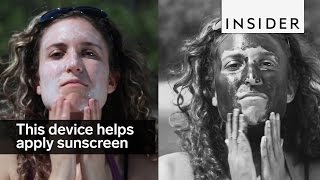 This device helps you apply sunscreen without missing a spot [upl. by Lorimer]