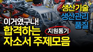 현대자동차 지원동기 합격자소서 사례 알아보기 생산기술 생산관리 품질 [upl. by Curcio]