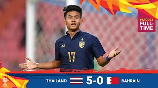 AFCU23 M01  THAILAND 5  0 BAHRAIN  HIGHLIGHTS [upl. by Vivien]