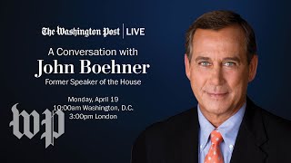 Former House Speaker John Boehner on his new book and the Republican Party Full Stream 419 [upl. by Walker712]