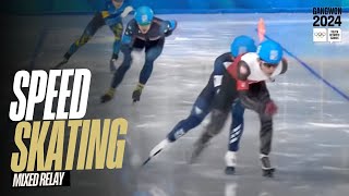 RELIVE  Speed Skating Mixed Relay  Gangwon2024 [upl. by Kilgore]