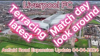 Liverpool FC Anfield Road Stand Expansion Update 04042024 [upl. by Leelahk611]