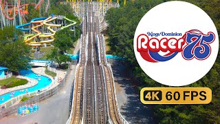 Front Row Racer 75 POV  Kings Dominion Dueling Roller Coaster [upl. by Airalednac]