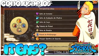 NARUTO X BORUTO STORM CONNECTIONS 🌀 ITENS COMO USAR CORRETAMENTE TUTORIAL COMPLETO [upl. by Raffaj684]