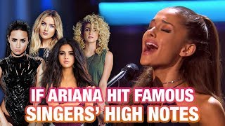 Ariana Grande Hitting Famous Singers High Notes LIVE BATTLE [upl. by Younglove]