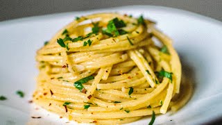 How to make SPAGHETTI AGLIO E OLIO like an ITALIAN ASMR [upl. by Aicala720]