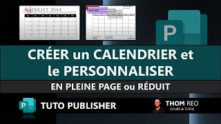 Créer un CALENDRIER personnalisé avec PUBLISHER Tutoriel FR [upl. by Inor78]