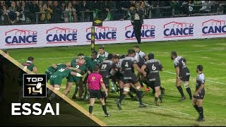 TOP 14  Essai Malik HAMADACHE SP  Pau  Toulon  J26  Saison 20172018 [upl. by Dyol]