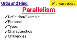 Parallelism Definition example purposetypes characteristics challenges [upl. by Natanhoj104]