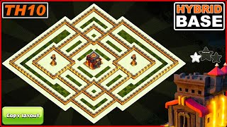 NEW BEST Town Hall 10 TH10 base 2023 With Defense Replay  Clash of Clans [upl. by Amitak]