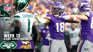 New York Jets vs Minnesota Vikings  2022 Week 13 Game Highlights [upl. by Yclek252]