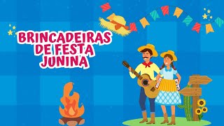 Dicas de brincadeiras para a Festa JuninaBrincadeiras para crianças e adultos [upl. by Roosnam]