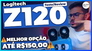 CAIXAS DE SOM LOGITECH Z120  MELHORE O SOM do seu PC GASTANDO POUCO  ReviewTeste [upl. by Holub]