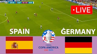 🔴SPAIN vs GERMANY LIVE FOOTBALL MATCH TODAY I GERMANY Football Live I eFootball Pes 21 Gameplay [upl. by Purington577]