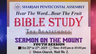 Sermon On The Mount  Bible Study  Youth Session Pr Chase Joseph [upl. by Alrep]