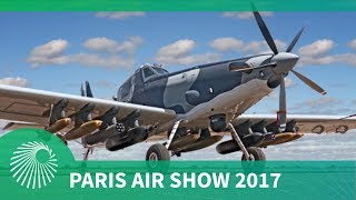 Paris Air Show 2017 The AT802L Longsword from L3 Technologies [upl. by Kruter]