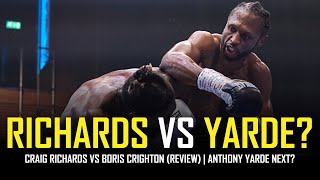 RICHARDS VS CRIGHTON  POST FIGHT  ANTHONY YARDE NEXT [upl. by Glassman]