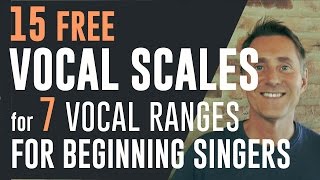 15 Free Vocal Scales on Piano The Perfect Singing Scales for Beginners [upl. by Oht219]