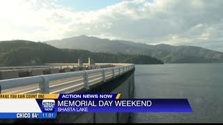 Full Shasta Lake draws visitors for Memorial Day weekend [upl. by Bibi274]