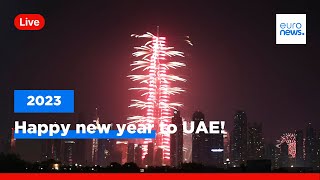 Watch fireworks in Dubai and Ras Al Khaimah as the UAE welcomes 2023 [upl. by Tilda]