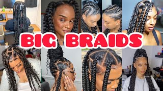 🔥Latest Big Braids Hairstyles 20242025 Ideas🥰To Try Out Quick amp Easy❤️ [upl. by Akiv]