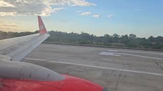 Thai Lion Air Boeing 737800 Take Off from Ubon Ratchathani International Airport [upl. by Retsevlys456]