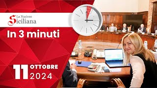 “IN TRE MINUTI” NOTIZIARIO DEL 11 OTTOBRE 2024 [upl. by Junina]