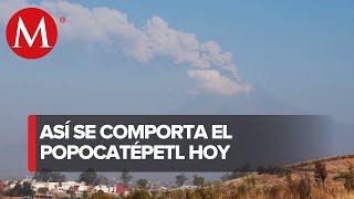 Volcán Popocatépetl continúa expulsando fragmentos incandescentes cerca del cráter [upl. by Roselba51]