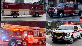 Big Toronto Fire Responding Compilation 20212024 [upl. by Uok102]