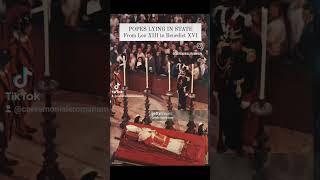 The Popes lying in state From Leo XIII to Benedict XVI [upl. by Amargo901]