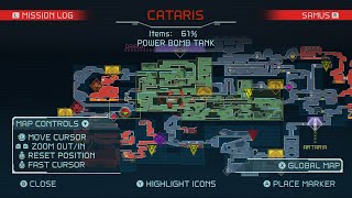 Metroid Dread  Cataris  Power Bomb Tank  Shinespark Ballspark [upl. by Ayifa]