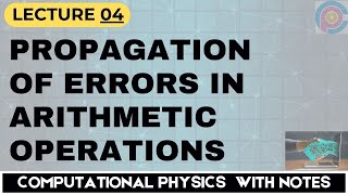 Propagation Of Errors In Arithmetic Operations [upl. by Ellennahs]