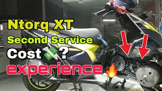 Second Service Of Ntorq 🔧  Ntorq XT 💚  Average And Cost  💸👀  MG 78 Vlogs [upl. by Arvad]