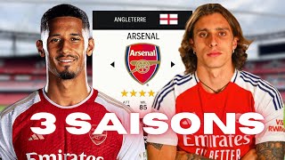 3 SAISONS AVEC ARSENAL SUR FC24 [upl. by Annairt]