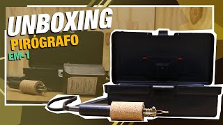 UNBOXING PIROGRAFO EM 1 PALANTE [upl. by Eerrahs]