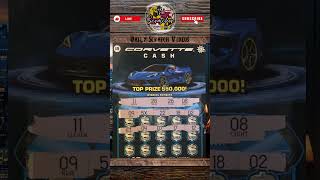 🚘 Corvette Cash WIN 🏁 Daily Scratch 🗓️ Maryland Lottery  scratchofftickets [upl. by Elvyn]