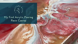 Using Fusion Mineral Paint Pouring Resin for the First Time [upl. by Alaik]