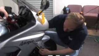 2007 Kawasaki Ninja 650R Suspension Evaluation [upl. by Dnaltroc676]