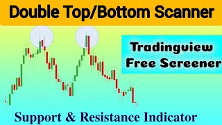 Free screener for Double TopBottom Pattern  Tradingview Indicator [upl. by Vivyanne]