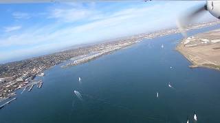 San Diego Bay Tour from Palomar Airport KCRQ [upl. by Novah]