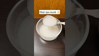 Hair spa Mask🌼 yshorts haircaretips viralvideo diyhairspa viralshorts haircare [upl. by Berne]