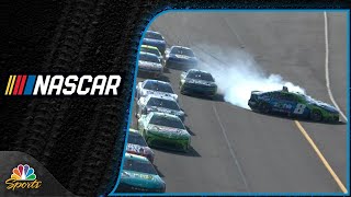 Kyle Busch gets turned slides in front of Cup Series field at Pocono Raceway  Motorsports on NBC [upl. by Plafker506]