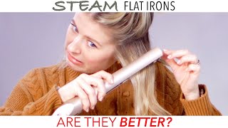 STEAM Flat Irons  Are they BETTER 🤔 [upl. by Yessydo]